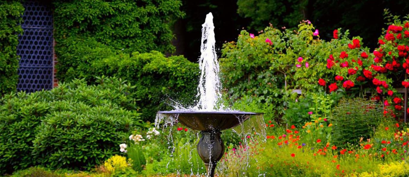 bassin - fontaine - jardin