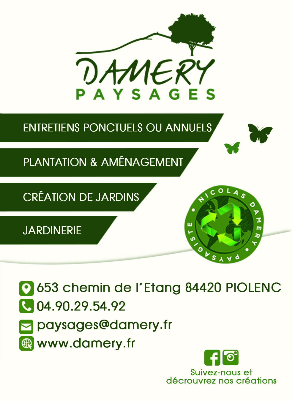 Logo DAMERY PAYSAGES – MONSIEUR NICOLAS DAMERY