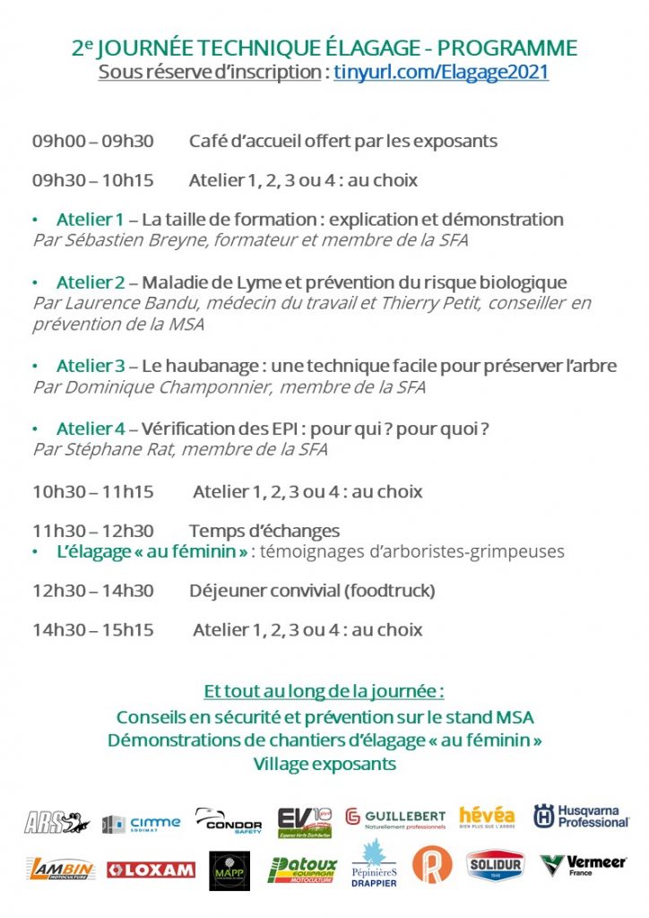 Programme journée élagage HDF