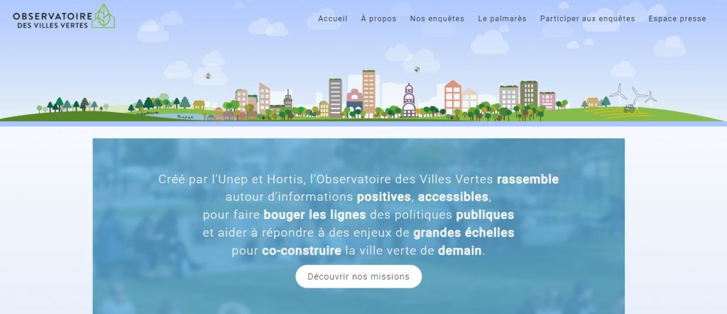 Nouveau site de l'Observatoire des villes vertes