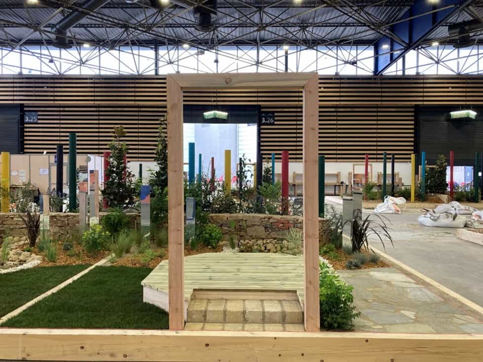 Le jardin réalisé en 3 jours par le binôme Julian Chenot et Thomas Costa, l'équipe Grand Est médaillé d'or de la compétition WorldSkills catégorie Jardinier-Paysagiste