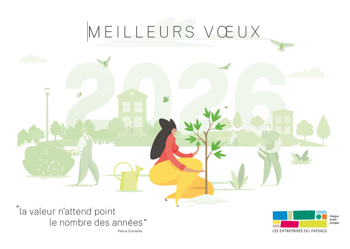 Illustration Les Entreprises du paysage vous présentent leurs vœux 2026 !