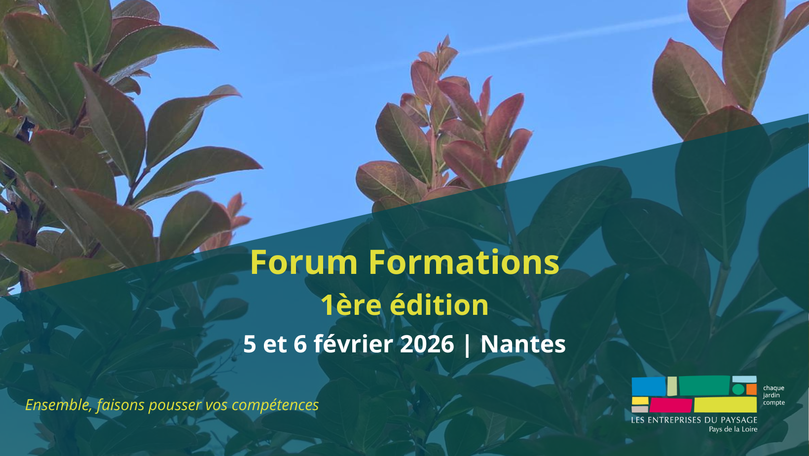 Illustration 1er Forum Formations Pays de la Loire | 5 et 6 février 2026