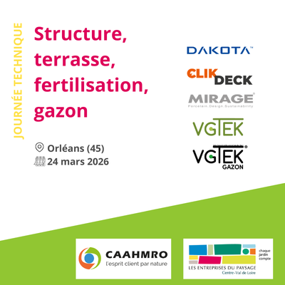 Illustration Journée Technique structure, terrasses, fertilisation et gazon - 24 mars - Orléans