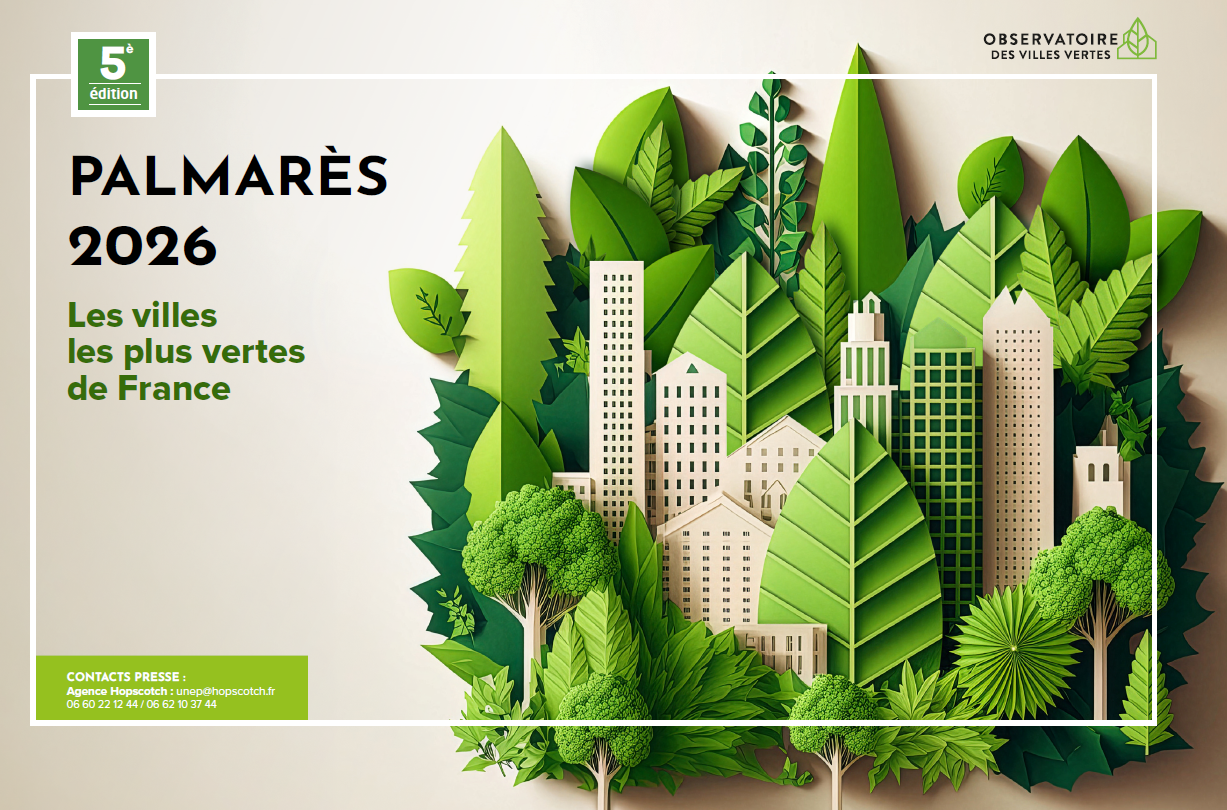 Illustration Palmarès 2026 de l’Observatoire des villes vertes