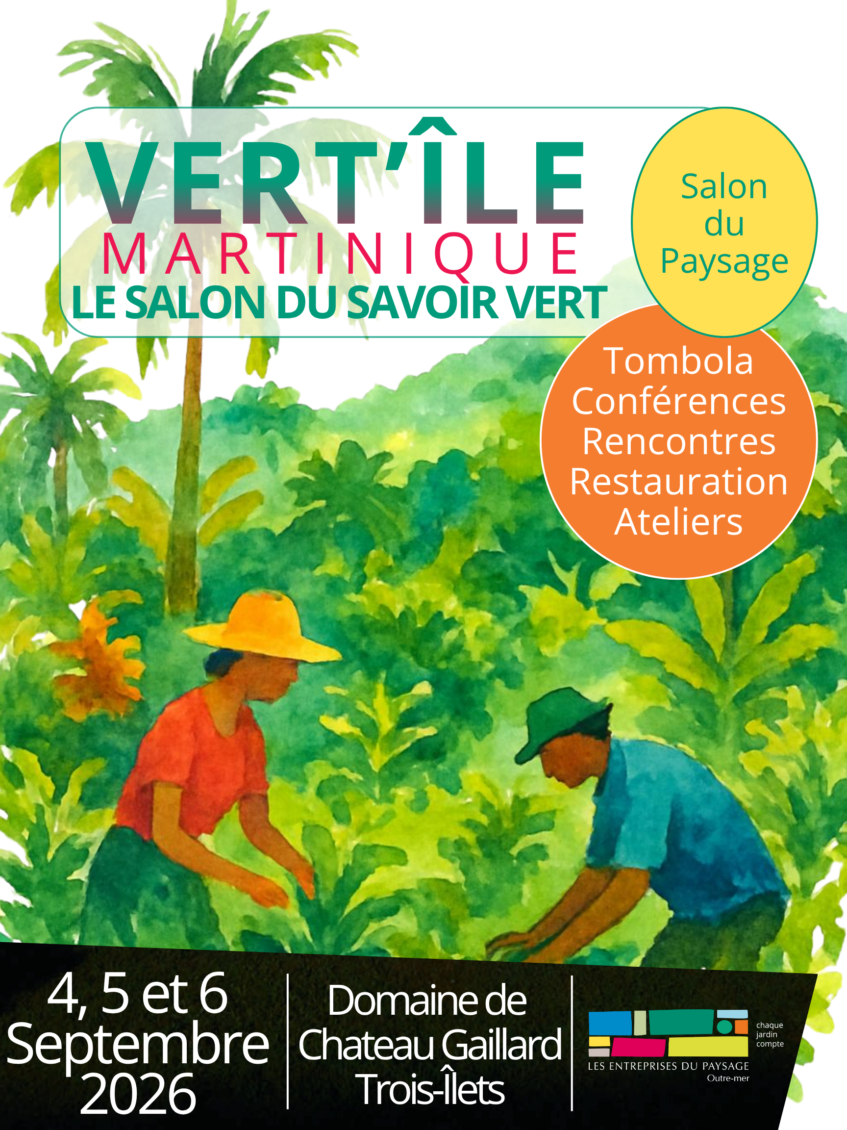 Illustration Retrouvez nous au Salon Vert’île en Martinique