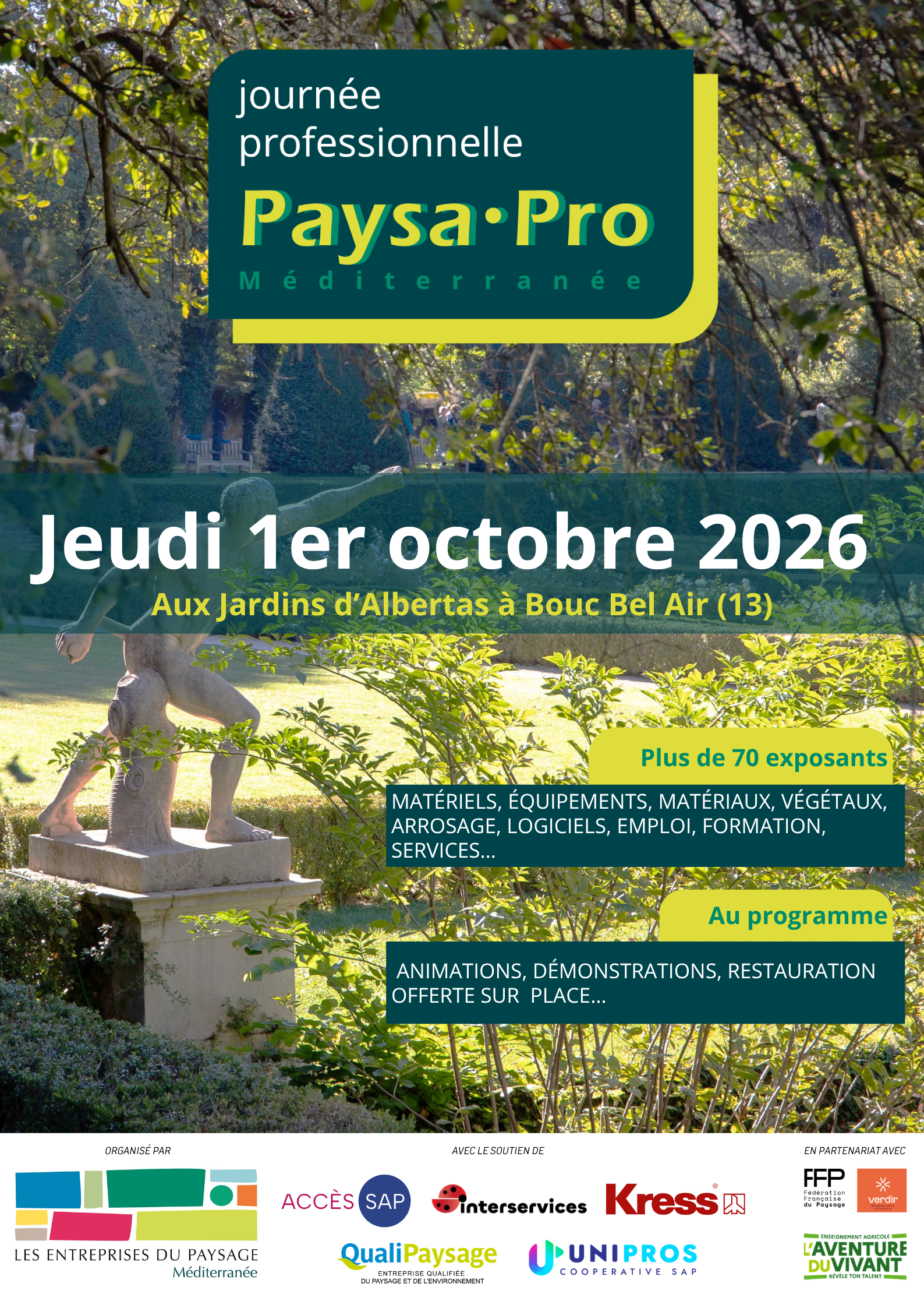 Illustration Jeudi 1er octobre 2026 | Journée Professionnelle PaysaPro Méditerranée