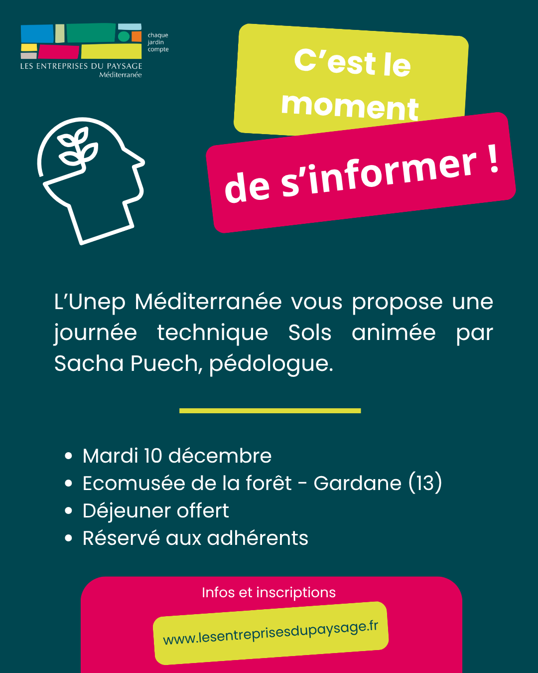 Illustration Journée technique Sols | Unep Méditerranée | Jeudi 10 décembre 2026 | Gardanne (13)